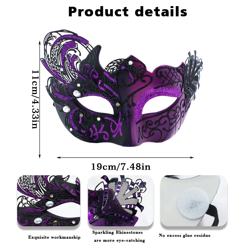 1PC Mysterious Venetian Butterfly Lady Masquerade Halloween Party Mask Evening Prom Ball Mask Bar Costumes Accessory