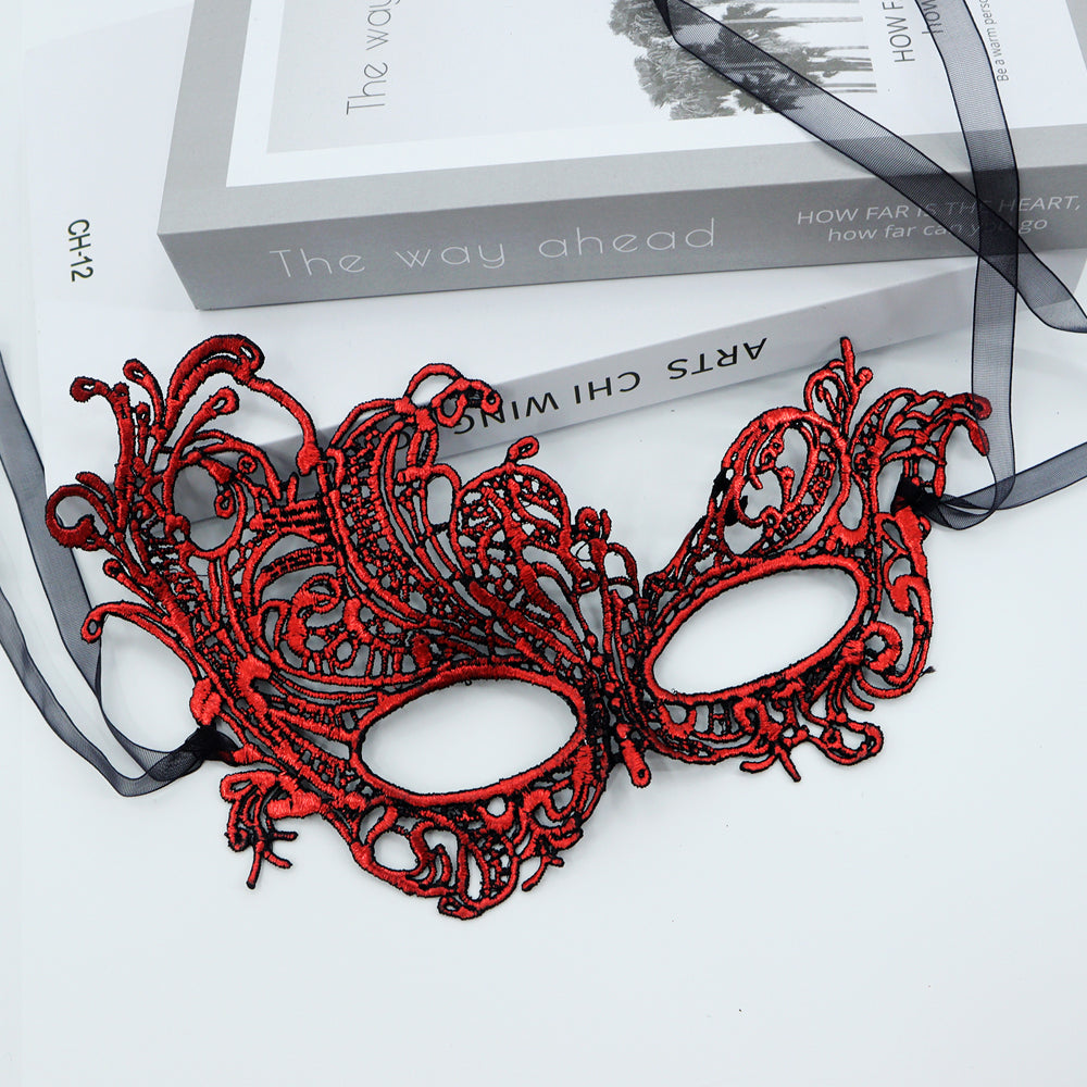 1PC Shaped Double Ribbon Phoenix Lace Mask Masquerade Mask Dance Mask Party Mask Costume Party Mask Band Mask Prom Mask Halloween Mask