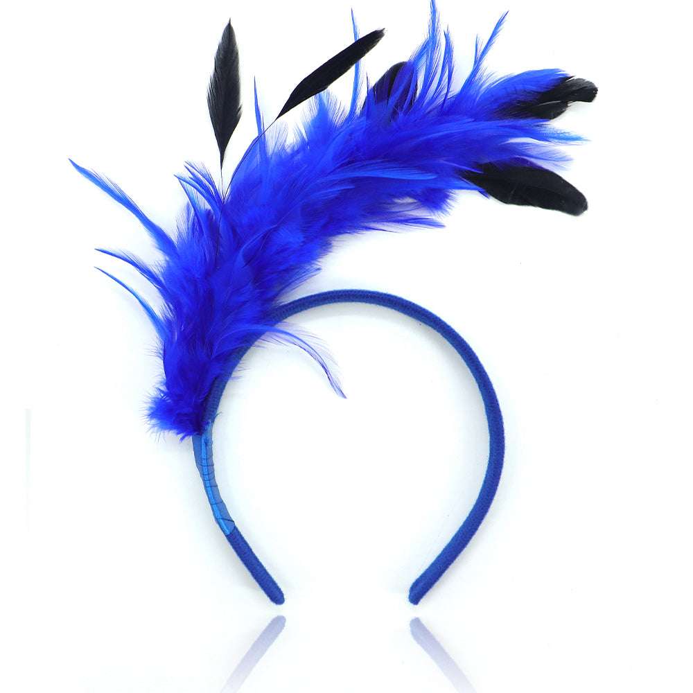 1PC Women's Fascinator Feather Tea Party Hat Hair Clip Pin Brooch Corsage Bridal Hairband Derby Hat Cocktail Wedding