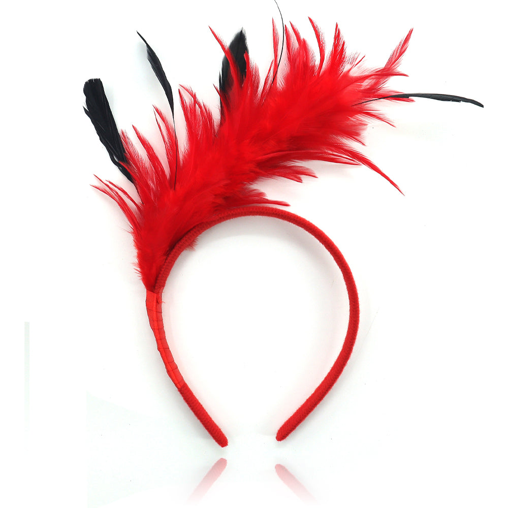 1PC Women's Fascinator Feather Tea Party Hat Hair Clip Pin Brooch Corsage Bridal Hairband Derby Hat Cocktail Wedding