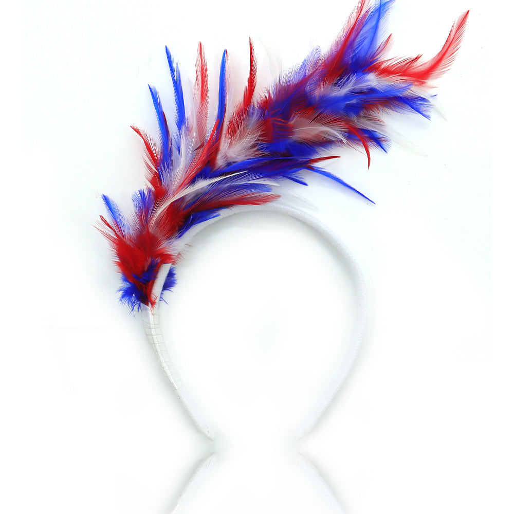 1PC Women's Fascinator Feather Tea Party Hat Hair Clip Pin Brooch Corsage Bridal Hairband Derby Hat Cocktail Wedding