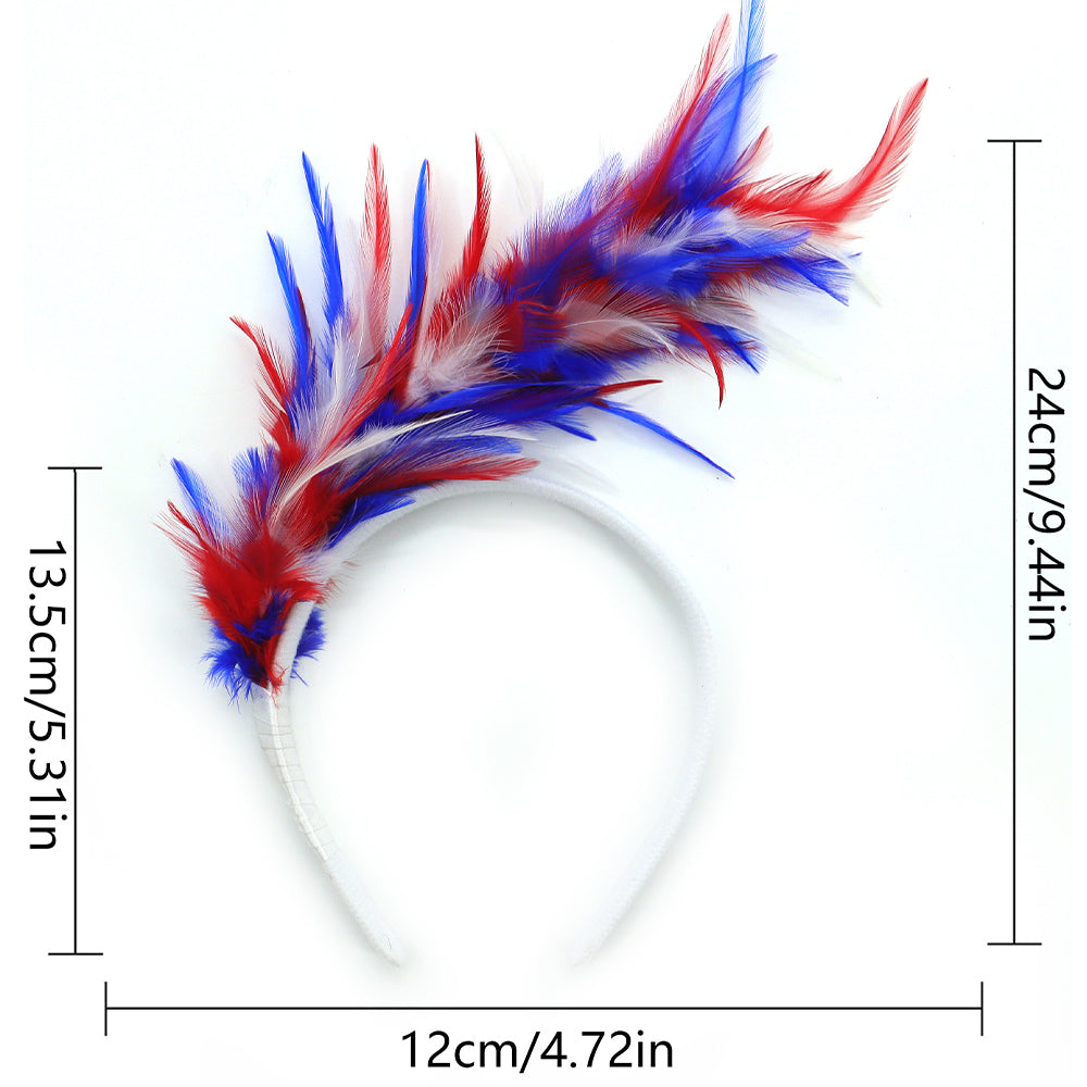 1PC Women's Fascinator Feather Tea Party Hat Hair Clip Pin Brooch Corsage Bridal Hairband Derby Hat Cocktail Wedding