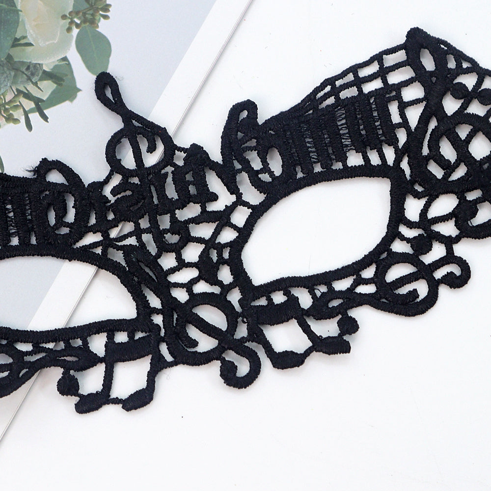 1PC Note Black Lace Masquerade Mask Dance Mask Party Mask Costume Party Mask Band Mask Prom Mask