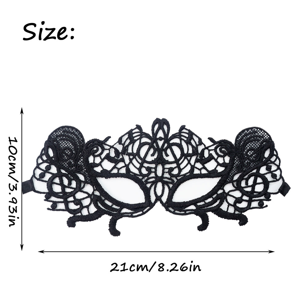 1PC Note Black Lace Masquerade Mask Dance Mask Party Mask Costume Party Mask Band Mask Prom Mask