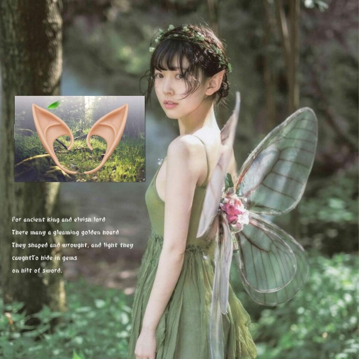 GREAT&LUCKY Cosplay Fairy Fairy Ears - Soft Tips Anime Party Dress up Costume Costume Costume Costume Costume Costume Halloween Christmas Party Accessories