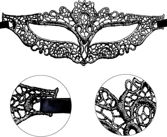 SIQUK 20-piece lace masquerade mask Venezia mask for women