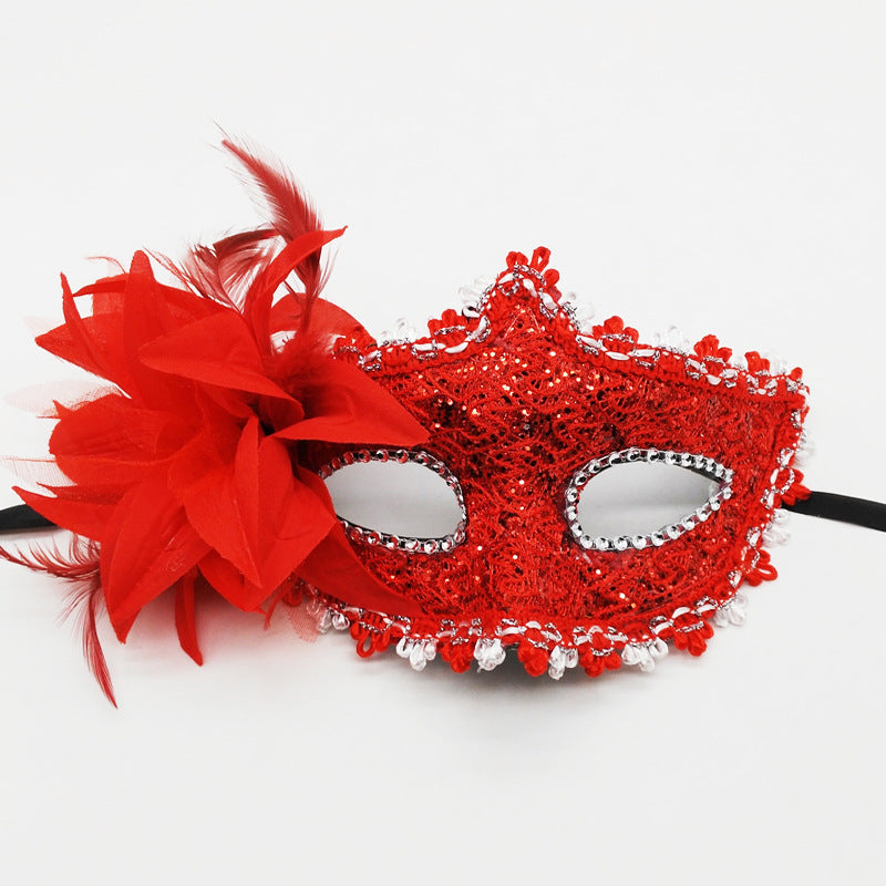 Chivao 1 Pieces Masquerade Mask Women Venetian Ball Prom Masks Half Vintage Masks for Mardi Gras Carnival Fancy Dress Party