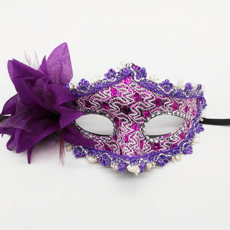 Chivao 1 Pieces Masquerade Mask Women Venetian Ball Prom Masks Half Vintage Masks for Mardi Gras Carnival Fancy Dress Party