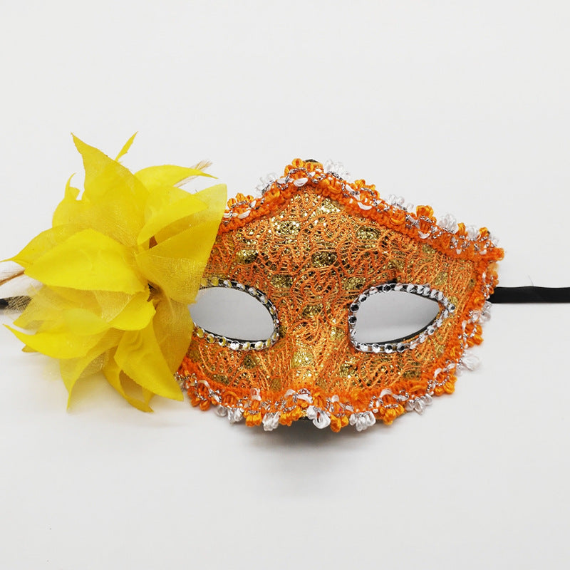 Chivao 1 Pieces Masquerade Mask Women Venetian Ball Prom Masks Half Vintage Masks for Mardi Gras Carnival Fancy Dress Party